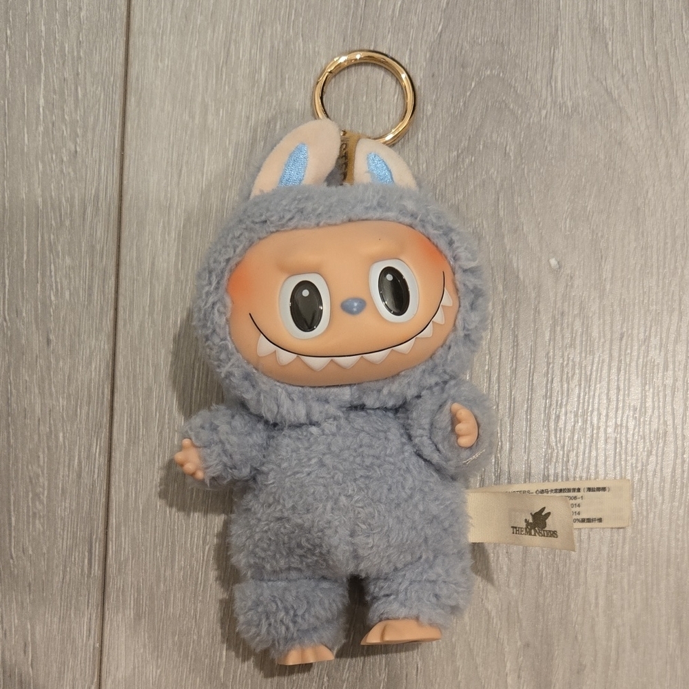 Blue Plush Keychain